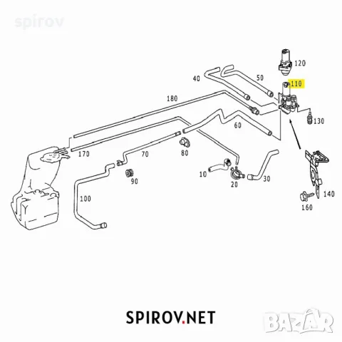 Клапан помпа парно Mercedes W220 W215 A2208300084, снимка 9 - Части - 55701007