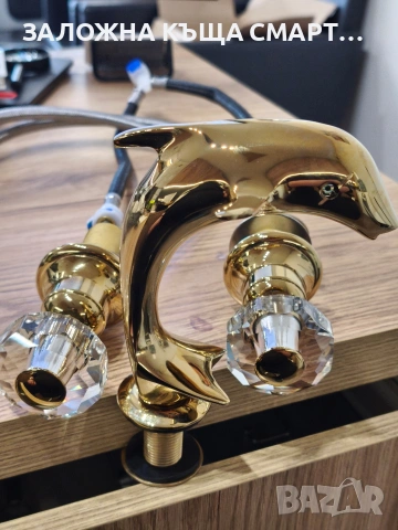 луксозен смесител за мивка с делфин, снимка 7 - Мивки - 54111643