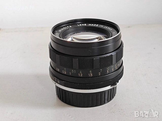 Обектив Minolta Auto Rokkor-PF 55mm f/1.8 за Minolta SR байонет, снимка 4 - Обективи и филтри - 54942742