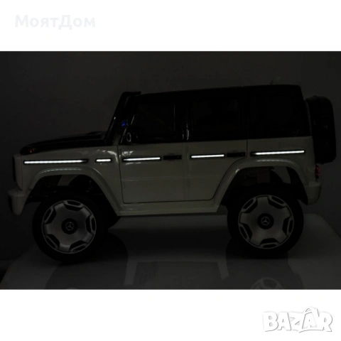Акумулаторен джип Mercedes EQG Electric G-Class 12V с отварящи се врати меки гуми 4x4, снимка 3 - Детски велосипеди, триколки и коли - 55269454