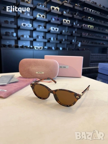 Очила + висок клас калъф + на марката кутия + сертификат + кърпичка Gucci miu miu , снимка 6 - Слънчеви и диоптрични очила - 54384841