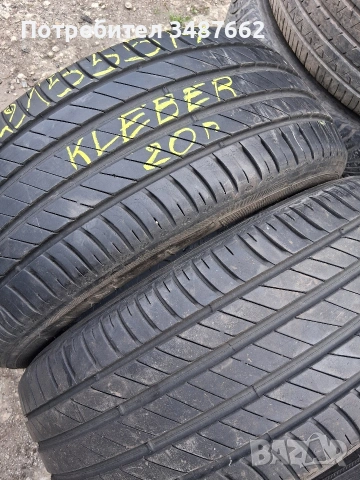 215 55 17 KLEBER 4броя летни дот 2020г , снимка 3 - Гуми и джанти - 54413420