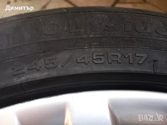 4 оригинални джанти спорт-пакет с летни гуми 17" за Mercedes, снимка 17 - Гуми и джанти - 55598826