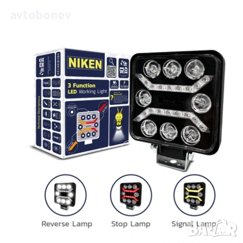 LED фар (LED халоген) NIKEN 3 в 1 / 9-48V 14