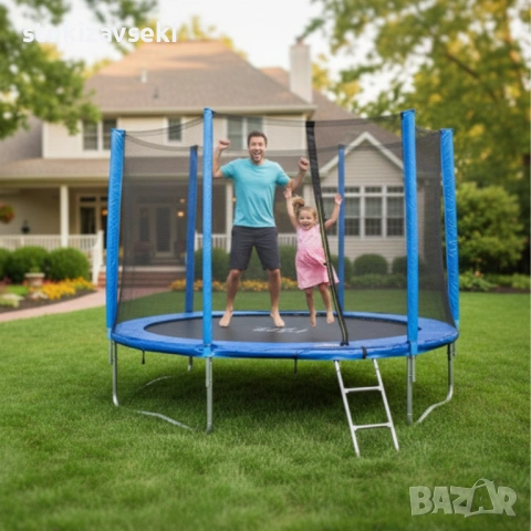 Батут с външна мрежа Jump 10ft - безопасно забавление и тренировка, снимка 6 - Други - 54083646