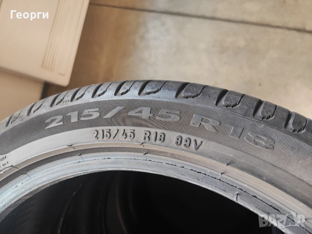 4бр.летни гуми 215/45/18 Pirelli, снимка 5 - Гуми и джанти - 54447929