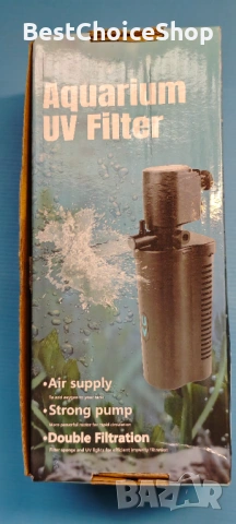 Tararium 600L/h аквариумен филтър с UV стерилизатор 40-150 литра, снимка 5 - Оборудване за аквариуми - 54177393