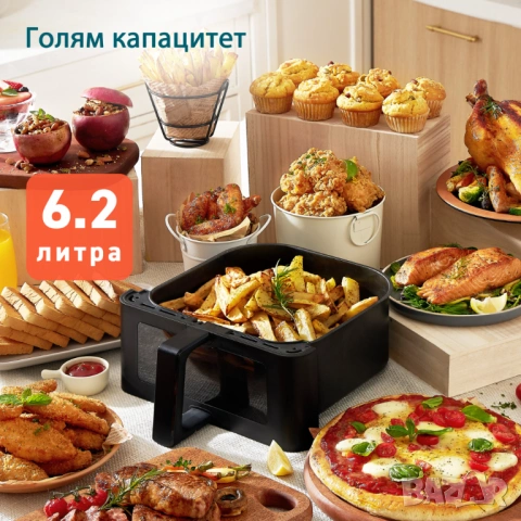 Cosori Фритюрник с горещ въздух Premium Ⅱ Plus CAF-P653-KEUR 6.2L – (като нов), снимка 2 - Фритюрници - 54948692