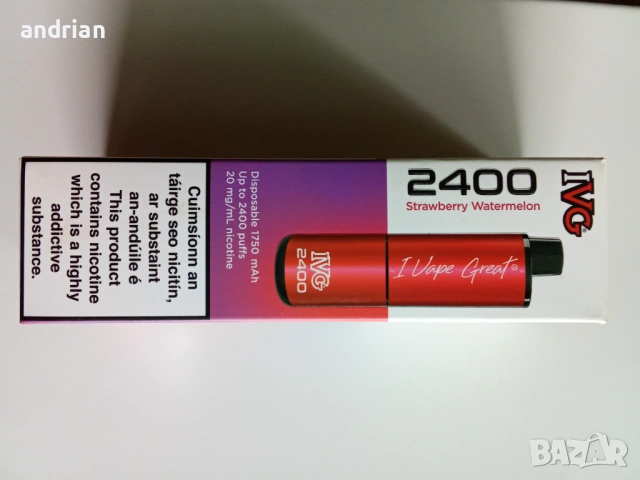 Веип IVG 2400, снимка 2 - Електронни цигари - 54053474