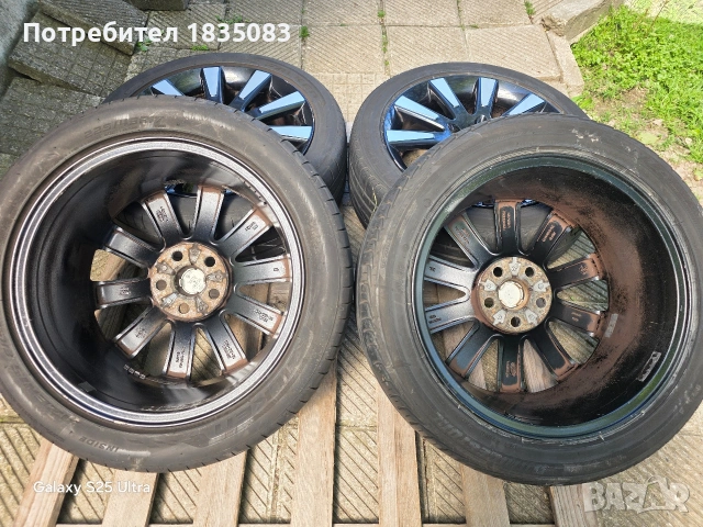 Лети джанти 17ки 5х108 Ford + летни гуми 225/45/17, снимка 8 - Гуми и джанти - 54502281