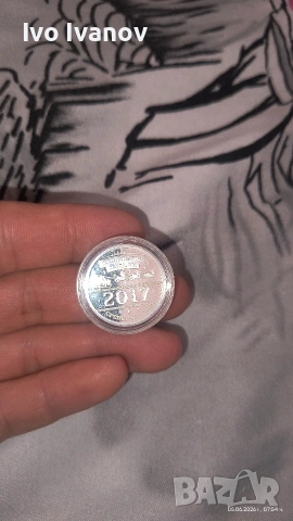 сребърна монета 2017, снимка 4 - Нумизматика и бонистика - 54785954