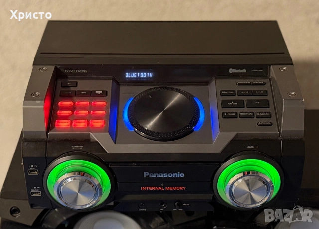 Аудио система Panasonic SC-MAX4000EK, CD плеър, FM тунер, Bluetooth, NFC, 2400W  , снимка 5 - Аудиосистеми - 54824217