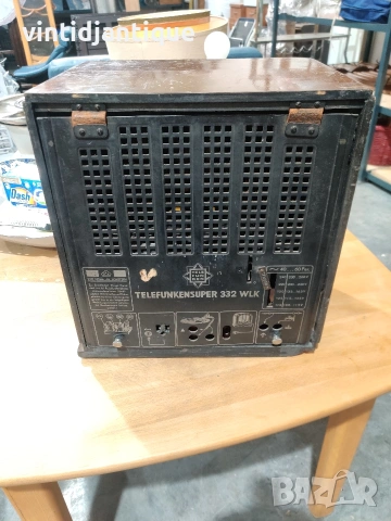 Старинно лампово радио Telefunken Meistersuper 332WLK със заден капак, снимка 7 - Антикварни и старинни предмети - 54484194
