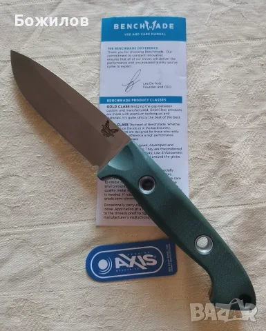Ловен / Аутдор нож Benchmade 162 Bushcrafter – Full-Tang, S30V Чисто нов,не ползван, снимка 8 - Ножове - 55477448