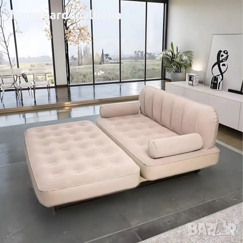 Надуваем матрак диван 2 в 1 двоен 180х147х60 см 250 кг PVC с/без помпа, снимка 6 - Дивани и мека мебел - 54160075