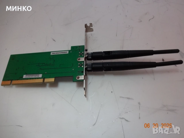 LogiLink WLAN PCI Card 300 MBit 802.11n, снимка 3 - Други - 54987771