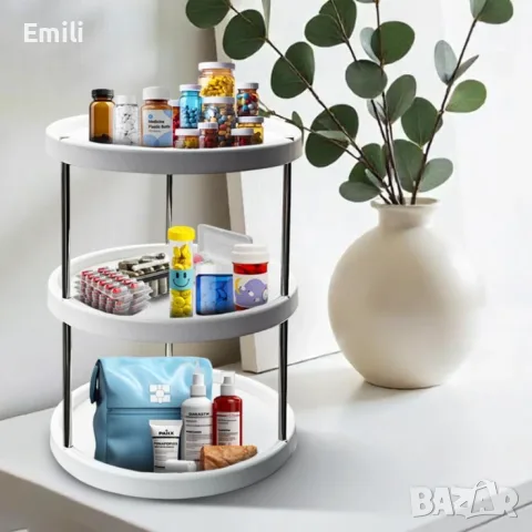 Въртящ кръгал стилаж , снимка 4 - Етажерки - 55317771