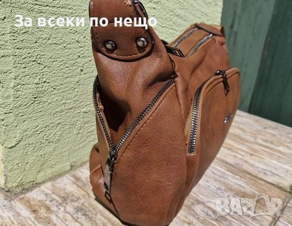 SAN MORRIS Дамска Кафява Кожена Чанта Код malkite-29378, снимка 3 - Чанти - 55042067