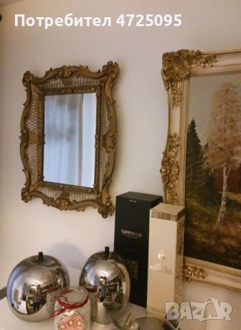 Италианско бароково огледало, снимка 7 - Огледала - 54103307