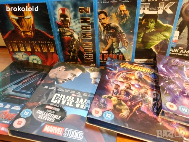 MCU - MARVEL CINEMATIC UNIVERSE блу рей лот, снимка 3 - Blu-Ray филми - 54584687
