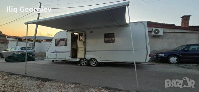 Каравана Swift Conqueror-Френска Спалня/ТЕНТА/СОЛАР/MOVER/Душ кабина/КАТО НОВА, снимка 4 - Каравани и кемпери - 54142112