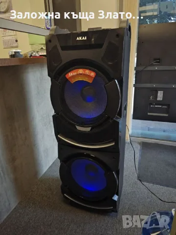 Bluetooth Аудио система Akai DJ-S5H 400W с микрофон и дистанционно, снимка 2 - Bluetooth тонколони - 55659723