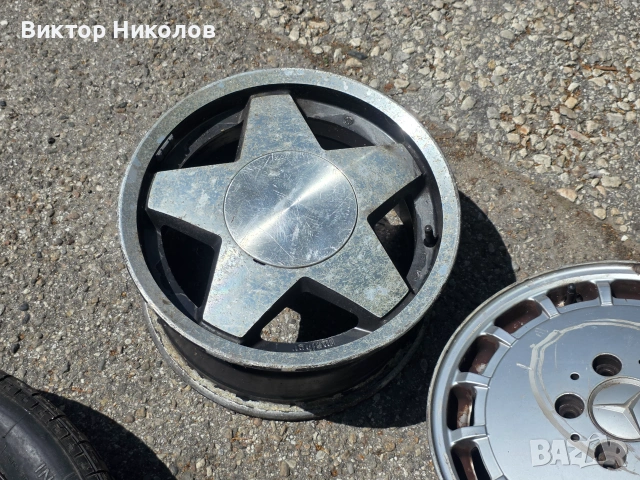 Лети джанти за Mercedes 15" 5x112 (W201 / W124) - 6Jx15 ET49 и Резервна гума патерица за 155/70/R17 , снимка 9 - Гуми и джанти - 55089729