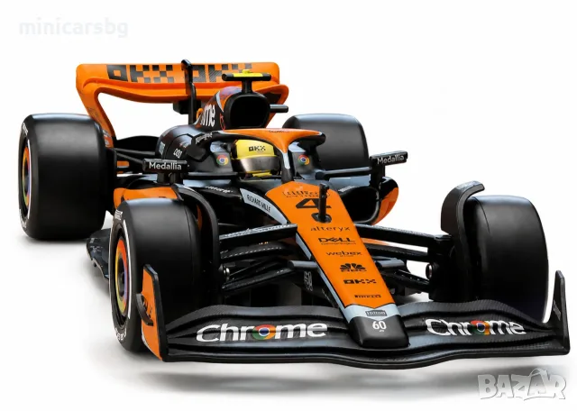 McLaren MCL60 F1 Ландо Норис 1:24 – метален модел, снимка 2 - Колекции - 55632609