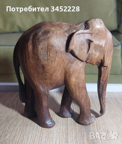 Дърворезба слон за ценители 