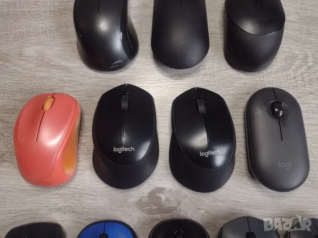 Разчистване 12 броя безжични мишки Logitech, снимка 3 - Клавиатури и мишки - 55649031
