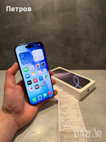 Iphone 16 Pro Black Titanium + гаранция, снимка 7 - Apple iPhone - 54381876