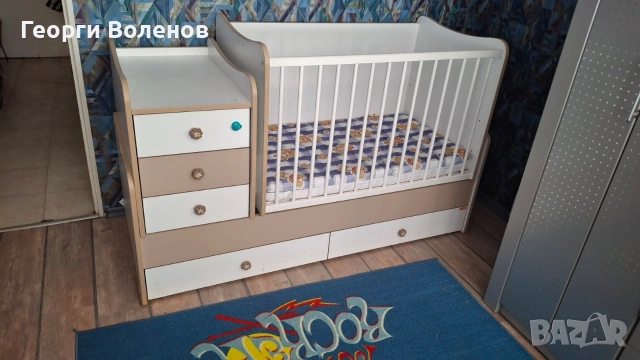 Детско легло люлка кошара, снимка 2 - Спални и легла - 54514345