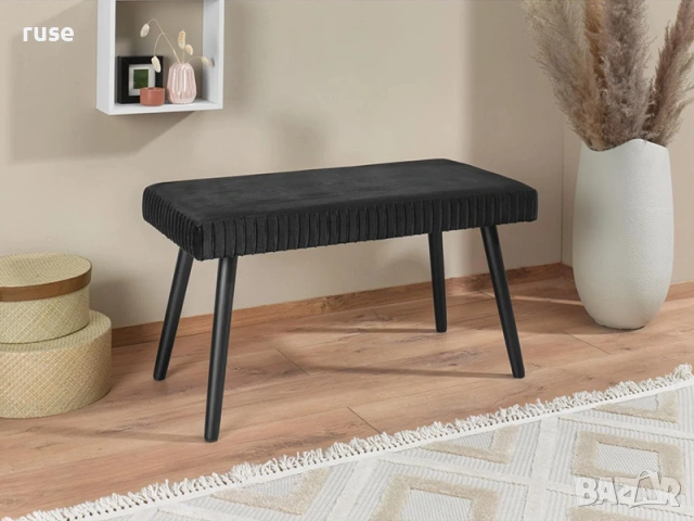 НОВИ! Пейка тапицирана 78x38x43см до 110кг бор MDF, снимка 10 - Други - 54527019