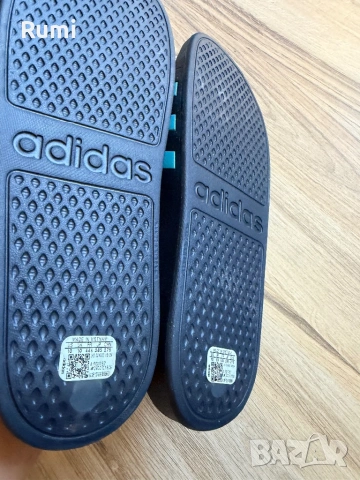 Чисто нови оригинални сини чехли Adidas !  43 н, снимка 4 - Мъжки чехли - 54723264