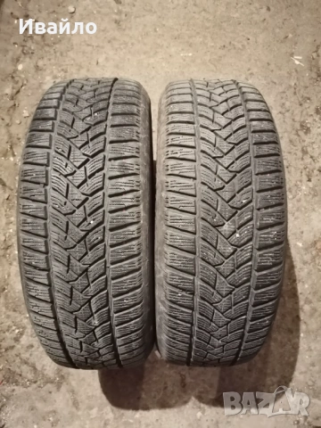 Продавам 2 броя зимни гуми 205.60.16 на 1 сезон дот 2019 Dunlop 