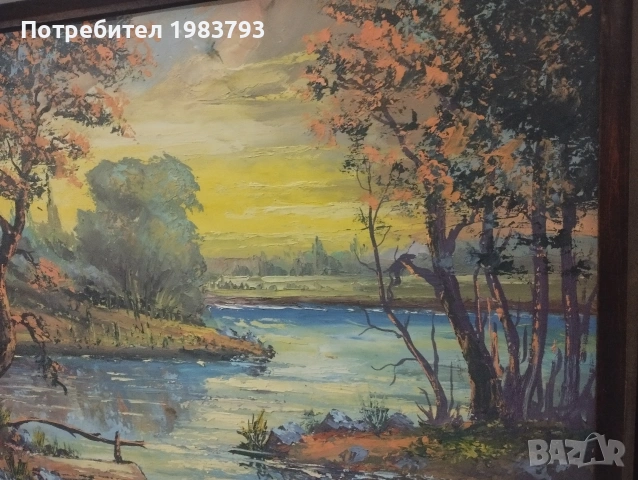 Голяма красива маслена картина., снимка 2 - Картини - 54775864