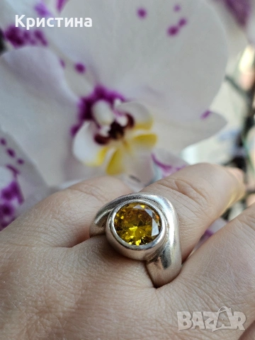 Масивен сребърен пръстен, снимка 4 - Пръстени - 54234887