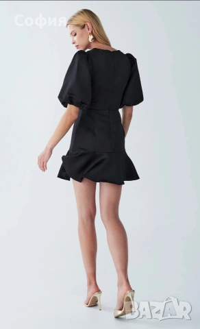 Нова черна рокля BWLDR,р-р С, снимка 4 - Рокли - 53950044