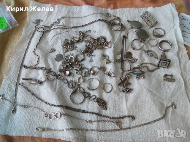 100 грама сребърни накити за поправка за реставрация за части или материал 51890, снимка 3 - Колиета, медальони, синджири - 54856576