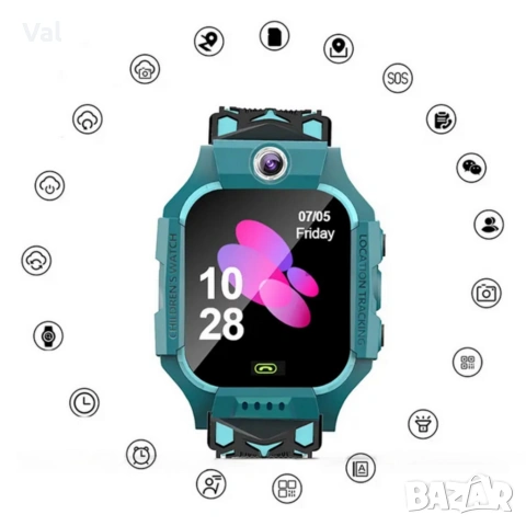 Детски смарт часовник с GPS и SOS бутон , снимка 10 - Детски - 54171068