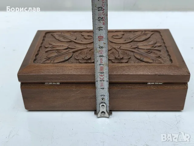 Дървена кутия за бижута и ценности, снимка 4 - Колекции - 55326963
