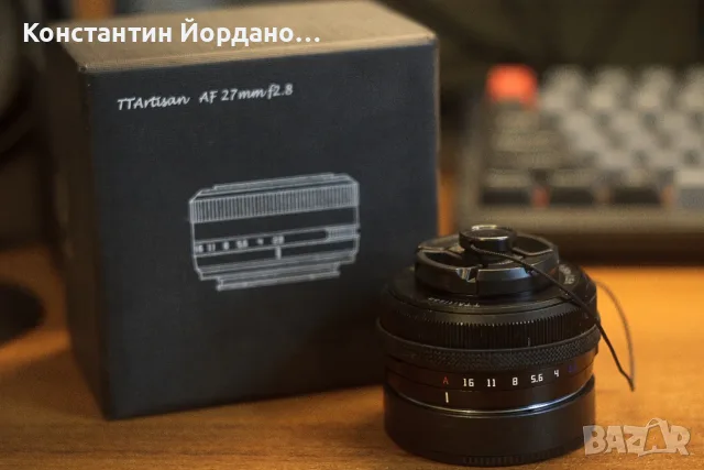 Обектив TTartisan AF 27mm f/2.8 Black — Sony E-mount APS-C