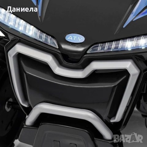 Детско акумулаторно ATV 6V 25W – Електрическо ATV с LED светлини за деца 1.5+ години, черно, снимка 5 - Коли, камиони, мотори, писти - 55136731