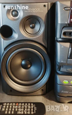 Kenwood RXD-500 2x100W, 3 CD changer, A/B cassette deck, AUX, 3-way Bass-reflex колони, снимка 6 - Аудиосистеми - 55292825