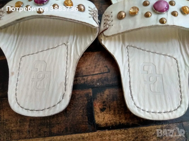 Дамски чехли Dolce & Gabbana,ест.кожа, снимка 4 - Чехли - 54863600