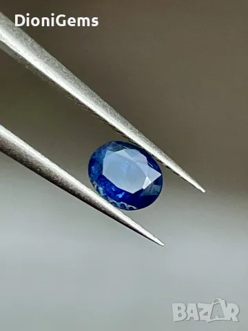 Естествен Син Сапфир 0.53 ct – Мадагаскар, снимка 3 - Други - 55392089