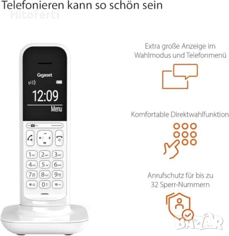 Безжичен телефон Gigaset CL390, снимка 2 - Стационарни телефони и факсове - 55052843