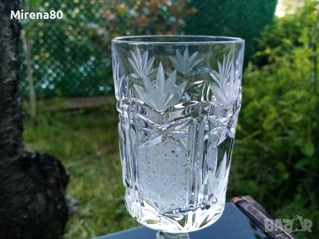 Кристални чаши за вино 5 бр. - Югославия !, снимка 3 - Чаши - 54443970