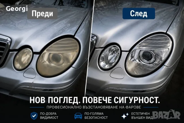 ПРОМО ЦЕНА!!! Полиране на Автомобилни фарове и стопове, снимка 4 - Полиране - 55167253