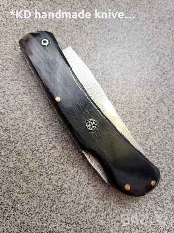 Сгъваем нож ръчно изработен, снимка 4 - Ножове - 54036807